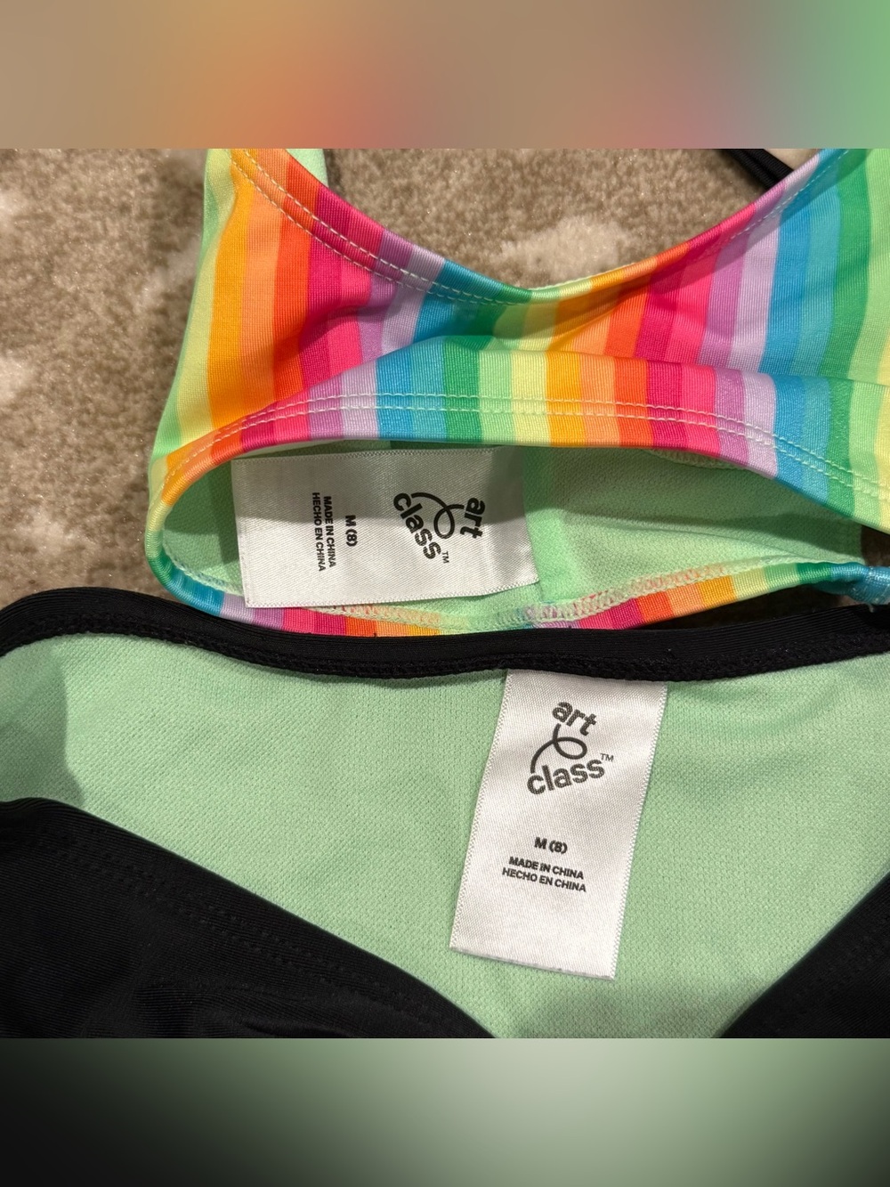 Girls Bundle (4) art class/cat & jack Bikini Sets for summer. Size 8 - Picture 12 of 16